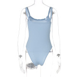 Solid Color Sling Bodysuit BLG-P155096K