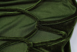 Sexy Backless Tie Up Split Maxi Dress BLG-D1B7101A