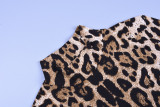 Leopard Print Long Sleeve Tight Bodysuit BLG-P8C0596A