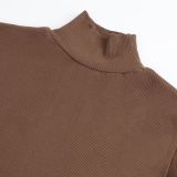High Collar Long Sleeve Bodysuit GMDI-32753