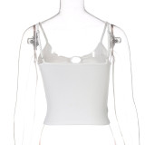Casual Hollow Out Sling Top BLG-T155178A