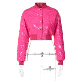 Solid Color Long Sleeve Cotton Jacket BLG-C3813770K