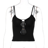 Casual Hollow Out Sling Top BLG-T155178A