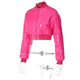 Solid Color Long Sleeve Cotton Jacket BLG-C3813770K