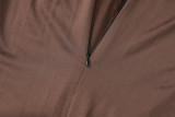 Solid Color Long Sleeve Yoga Sport Jumpsuit BLG-P3A14359A