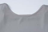 Short Sleeve Backless Slim Romper BLG-P3B14767K