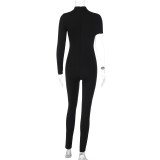 Long Sleeve Single Shoulder Jumpsuit BLG-P3713396A