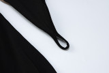 Mesh Patchwork Long Sleeve Mini Dress BLG-D2B11103A