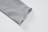 Long Sleeve Irregular Tops And Pants 2 Piece Set BLG-S3B15039W