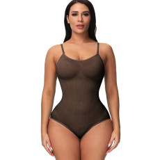 Solid Color Sling Shaping Bodysuit GYWU-621044
