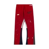 Letter Spatter Ink Graffiti Print Patchwork Casual Pants DF-018