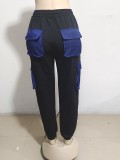 Fashion Color Block Patchwork Loose Pants GAKF-A8132