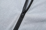 Long Sleeve Zipper Tight Jumpsuit XEF-41175