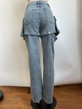Removable Denim Multi Wear Shorts Long Pants CH-88007