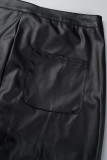 Casual High Waist PU Leather Pant GSMJ-6946