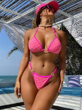 Sexy Solid Color Bikinis Swimsuit Two Piece CSYZ-612