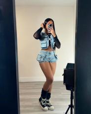 Fashion Multi-pocket Vest Denim Two Piece Short Set YMEF-51065