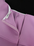 Plus Size Solid Off Shoulder Ruffled Big Swing Midi Dress GKEN-AM040113