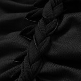 Fashion Patchwork Hollow Out Bandage Dress GDSF-D23DS375