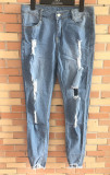 Casual Denim Holes Pencil Jean GXJF-Amy37-347gr2f29