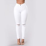 Casual Solid Color Slim Jeans GXJF-Amy25-6340xt1688