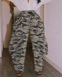Casual Camouflage Print Wide Leg Pants YMT-6389