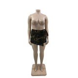 Plus Size Camouflage Print Fashion Short XMF-09111