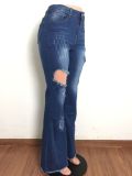 Washed Sexy Flared Jeans LA-3280