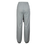 Casual Loose Sport Tie Up Pants XHSY-19665