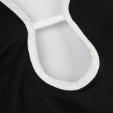 Sexy Deep V Neck Backless Tie Up Jumpsuit GLRF-LR09288