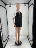 Fashion Short Sleeve Patchwork T Shirt XHAF-10194