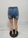 Fashion Irregular Denim Half-body Skirt QXTF-82052