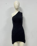 Sexy Single Shoulder Bodycon Dress GFQS-DCL052