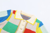 Fashion Contrast Color Slim Two Piece Skrits Set XEF-41047