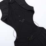 Sexy Backless Bow Maxi Dress FL-YY24070