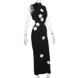 Fashion Sleeveless Solid Color Maxi Dress  FL-YY24077