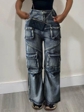 Fashion Denim Loose Wide Leg Jeans WAF-77642