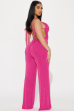 Low-cut Ruched Sexy Tie Jumpsuit ME-8495