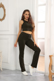 Sleeveless Solid Color Tank Tops 2 Piece Pants Set SSNF-211436