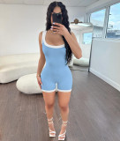 Casual Backless Tight Sleeveless Romper QXLB-10085