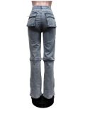 Fashion Denim Multi Pocket Jeans MEM-88573