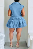 Solid Color Sleeveless Tops And Pleated Shorts Set JCF-7109