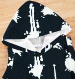 Kids Boy Tie Dye Print Sleeveless Hooded 2 Piece Shorts Set GYMF-133