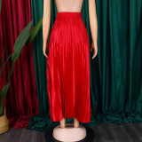 Fashion Big Swing Pleated Half-body Skirt GCZF-8532