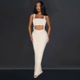 Sexy Wrap Chest And Sling Jumpsuit 2 Piece Set BY-6950