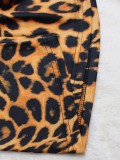 Leopard Print Sling Loose Dress SFY-404