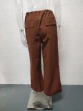 Drawstring Fashion Wide Leg Casual Pants GYSM-W0508