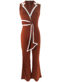 Fashion V-neck Sleeveless Slim Jumpsuit SFY-2769