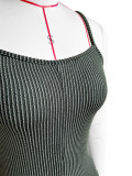 Long Sleeve Hooded Sling Vest 3 Piece Short Set HHF-24068