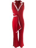 Fashion V-neck Sleeveless Slim Jumpsuit SFY-2769